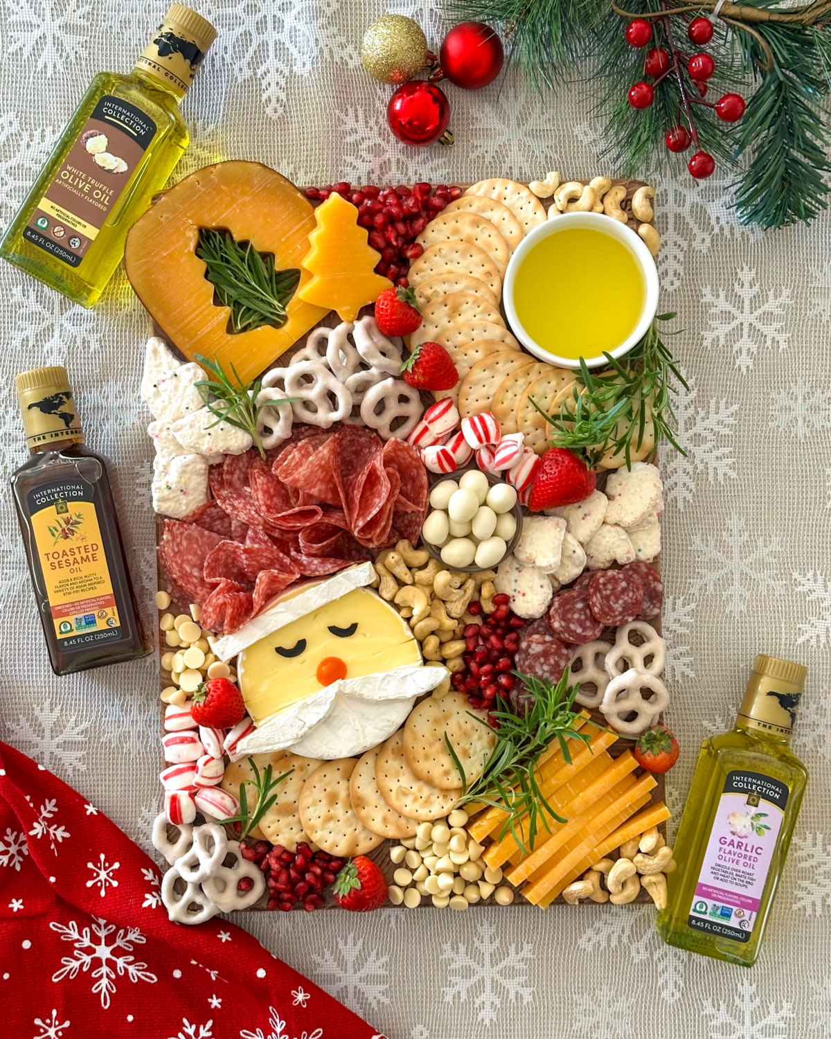Santa Brie Charcuterie Board